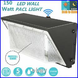 Waterproof LED Wall Pack Light 150W Dusk to Dawn 5500K Commercial Security Lamp