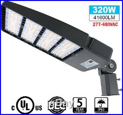 Kukuppo 320W LED Shoebox Parking Lot Light – 44800LM, 5000K, IP65 – Outdoor Area Lighting