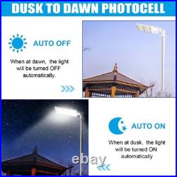 White LED Parking Lot Light 320W Dusk to Dawn Commercial Shoebox Fixture 48000Lm
